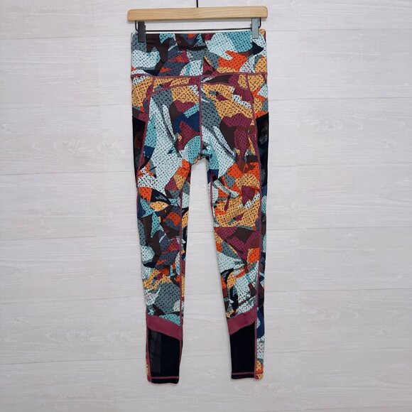 Mono B Women's High Waisted Kaleidoscope Camo Print Full Length Athletic Legging - Picture 6 of 6
